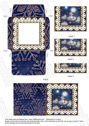 Angels in Sky Lace Card Envelope Bottom Stacker