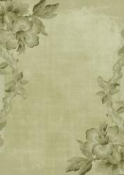 Olive Textured Rose Corner A4 Backing Paper