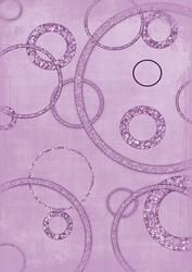 Lilac Geo Glitter Circles A4 Backing Paper
