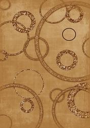 Vintage Tea Geo Glitter Circles A4 Backing Paper
