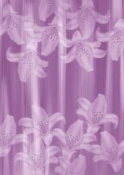 Lilac Painted Lily Sides A4 Backing Paper