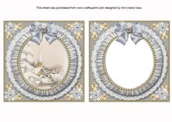 Ice Church Ruffle Shaker Frame with Base