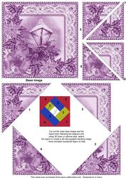 Lantern Lilac Tone 5in Triangle Spiral Edge Stacker
