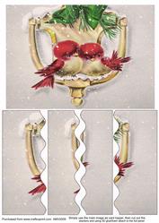 Christmas Love Birds Wavy Side Stacker