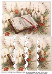 Christmas Candles and Book Wavy Side Stacker