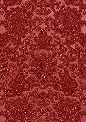 Dark Red Embossed Glitter Pattern A4 Backing Paper