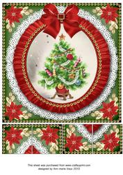 Elegant Tree Ruffle 8in Picture Sheet Topper