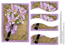Lilac Lily Fan 7x5in Swirvey Top Bottom Stacker