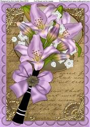 Lilac Lily Fan A4 Picture Topper