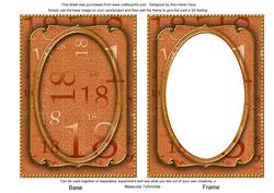 Burnt Orange 18th Birthday 7x5 Ornate Shaker Frame and Base