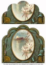 Oriental Lily Ribbon Giant 8in Scallop Bottom Stacker