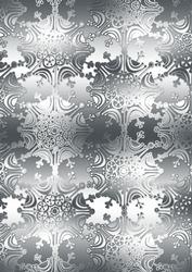 Silver Metallic Snowflake A4 Backing Paper