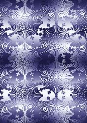 Dark Blue Metallic Snowflake A4 Backing Paper