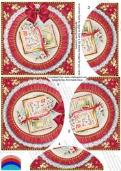 Glory Book Red 5in Round Bottom Stacker