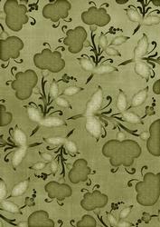 Olive Floral Pattern A4 Backing Paper