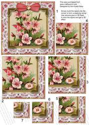 Lace Blossom Butterfly 5in One Corner Stacker