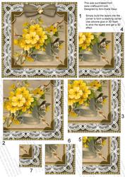 Lace Primroses 5in One Corner Stacker