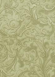 Olive Vintage Calico Swirl A4 Backing Paper