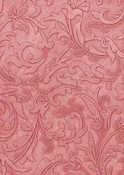 Red Vintage Calico Swirl A4 Backing Paper