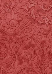 Dark Red Vintage Calico Swirl A4 Backing Paper