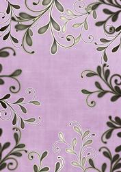 Lilac Coloured Silver Swirls A4 Backing Paper