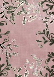 Dusky Pink Coloured Silver Swirls A4 Backing Paper