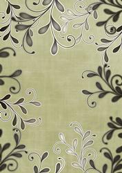 Olive Coloured Silver Swirls A4 Backing Paper