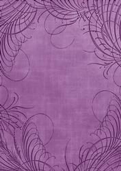 Purple Embossed Fleur Edge A4 Backing Paper
