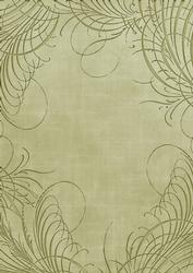 Olive Embossed Fleur Edge A4 Backing Paper