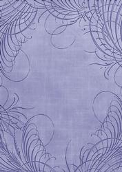 Blue Embossed Fleur Edge A4 Backing Paper