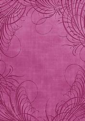 Cerise Embossed Fleur Edge A4 Backing Paper