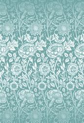 Dusky Teal Multi Floral A4 Backing Paper