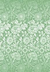 Mid Green Multi Floral A4 Backing Paper