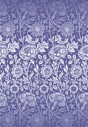 Dark Blue Multi Floral A4 Backing Paper