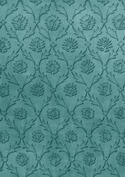 Dusky Teal Random Vine A4 Backing Paper