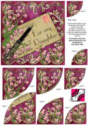 Lily of the Valley Pink Daughter 6in Duo Corner Stacker