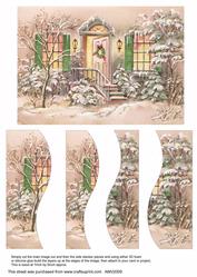 Christmas Front Door Swirvey Side Stacker
