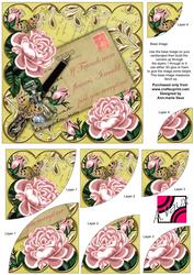 Pink Roses Lemon If Friends Were -  6in Duo Corner Stacker