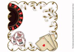 Roulette Colour Scallop 8in Decoupage Card Insert Panel