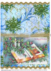 Christmas Glory Book Wavy Card