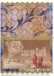Christmas Peace on Earth Wavy Card