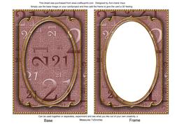 Dusky Pink Metallic 21 Birthday 7x5in Shaker Frame and Base
