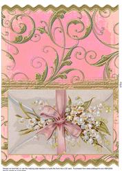 Lily of the Valley Envelope Wavy Card