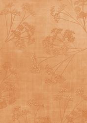 Burnt Orange Embossed Dainty Gyso A4 Backing Paper