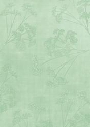 Mint Green Embossed Dainty Gypso A4 Backing Paper