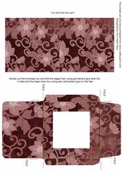Dusky Pink All Over Floral Midi Card and Envelope Sheet