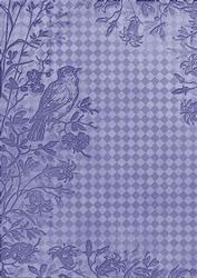 Blue Bird Edge Check A4 Backing Paper