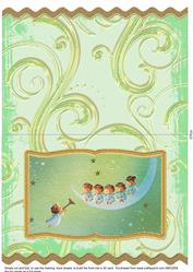 Singing Angels Wavy Edge Card