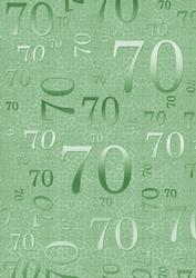 Mint Green Metallic 70th Birthday A4 Backing Paper