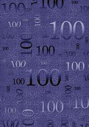 Dark Blue Metallic 100th Birthday A4 Backing Paper
